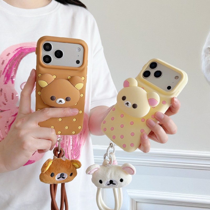 3D Rilakkuma Bear Polka Dot Si - Matte Hard Pc Back Case recension och pris