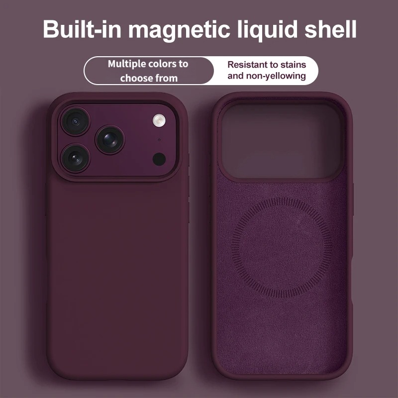 Original Liquid Silicone Magn - Matte Hard Pc Back Case recension och pris