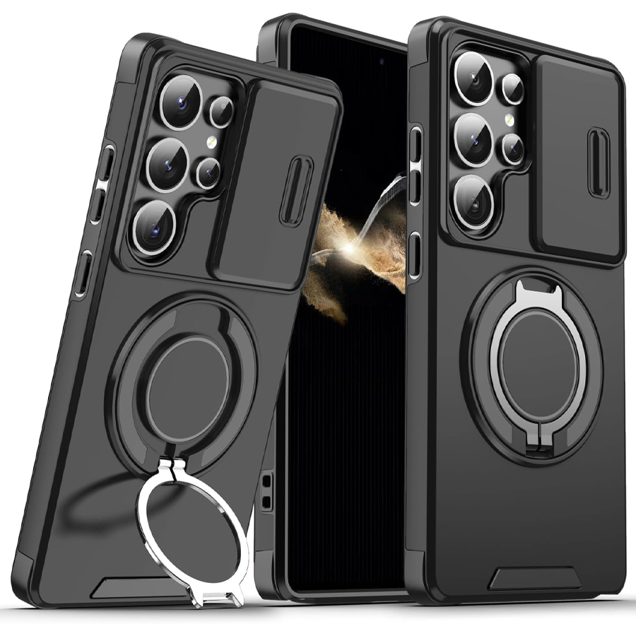 Heavy-Duty Shockproof Magnetic - Matte Hard Pc Back Case recension och pris