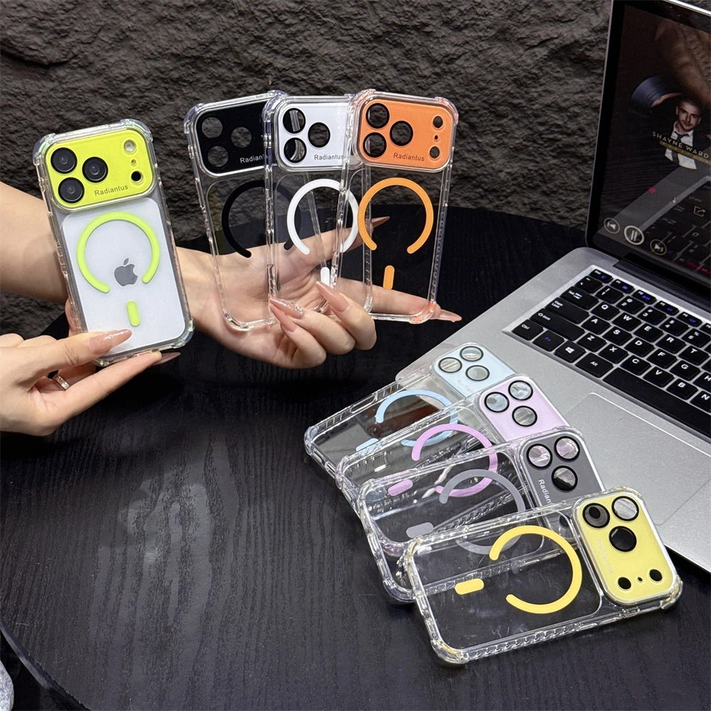 For Magsafe Clear Bumper Lens  - Clear Shockproof Bumper Case recension och pris