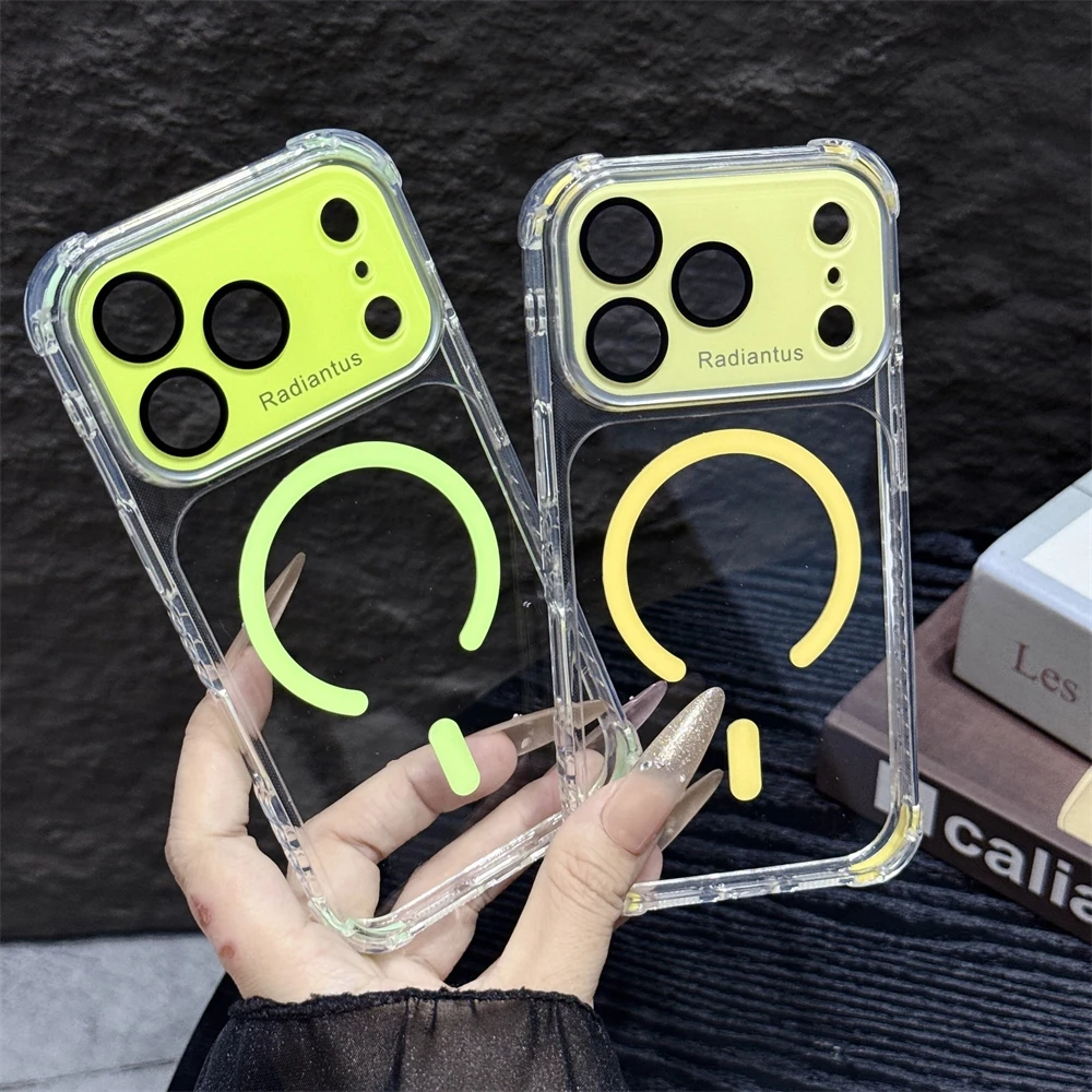 For Magsafe Clear Bumper Lens  - Clear Shockproof Bumper Case recension och pris