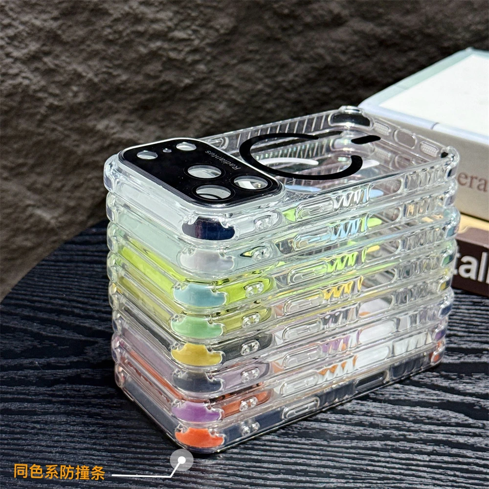 For Magsafe Clear Bumper Lens  - Clear Shockproof Bumper Case recension och pris