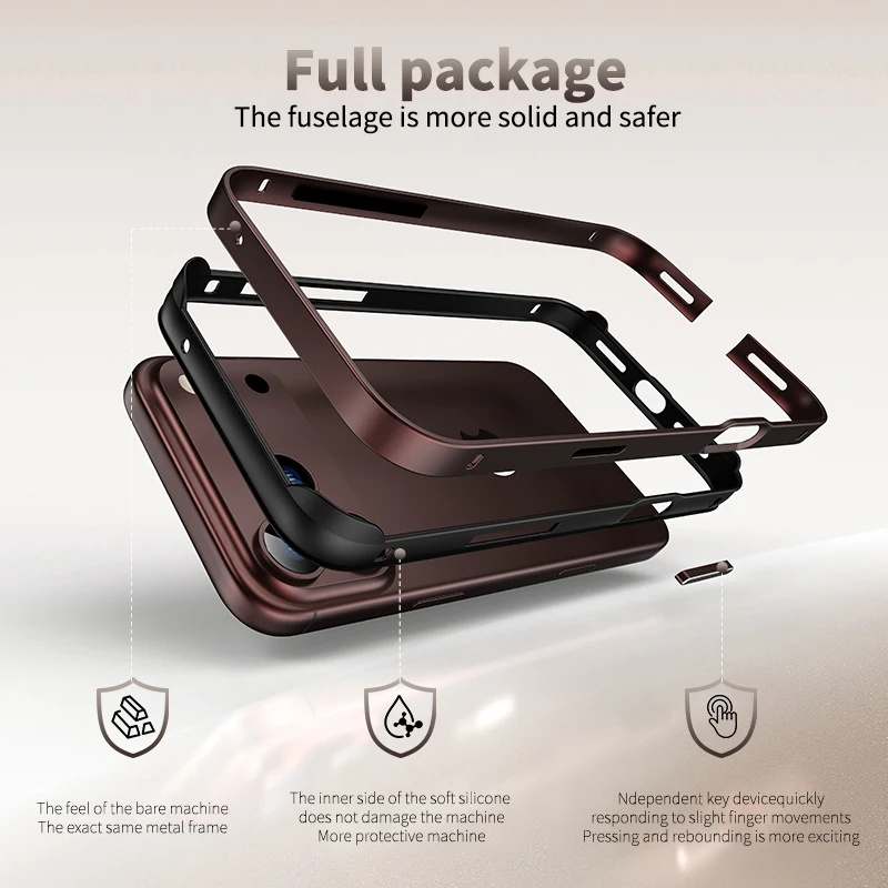 Hybrid Silicone Frame Aluminum - Metal Bumper Aluminum Frame Case recension och pris