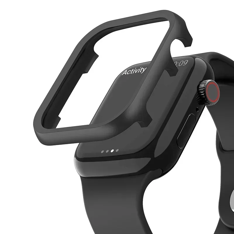 For iWatch SE Series 10 9 8 7  - Metal Bumper Aluminum Frame Case recension och pris