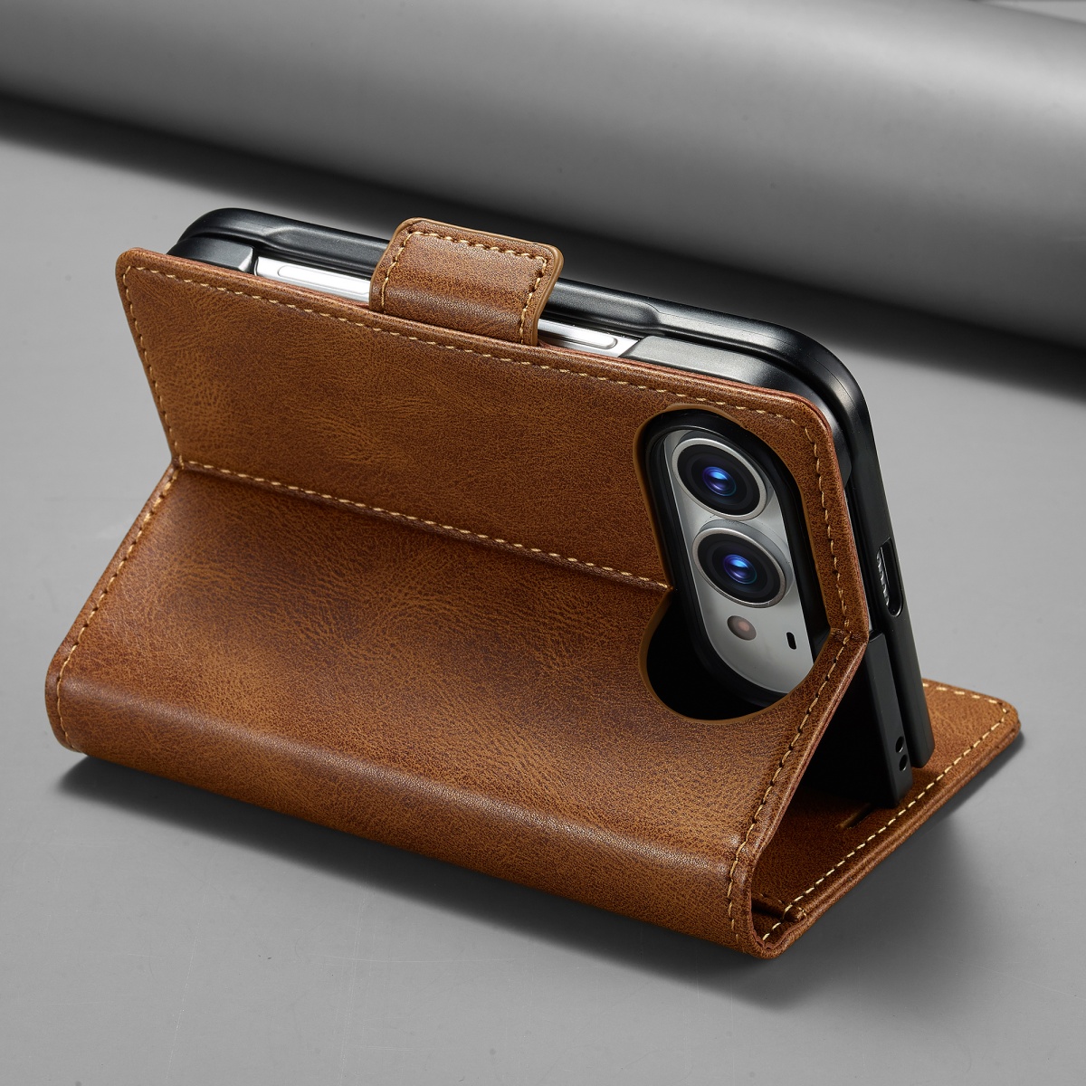 RFID Blocking Card Holder Wall - Leather Wallet Card Holder Phone Cover recension och pris