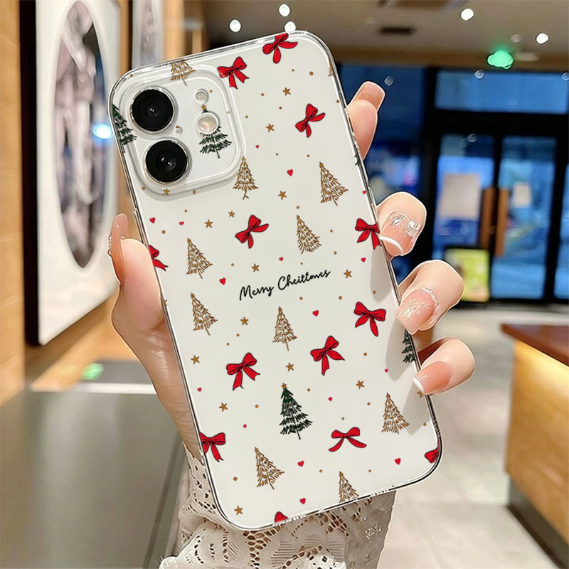 Red Bow Christmas Clear Shockp - Clear Shockproof Bumper Case recension och pris