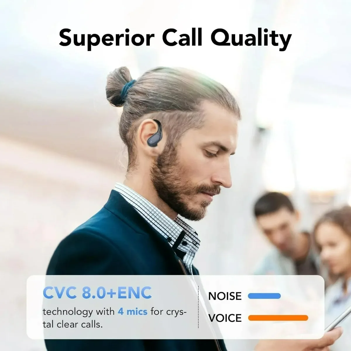2027 New QCY Wireless Earbuds  - Phone Cases recension och pris